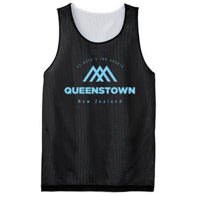 Queenstown Mountain Vacation Skiing New Zealand Mesh Reversible Basketball Jersey Tank