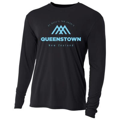 Queenstown Mountain Vacation Skiing New Zealand Cooling Performance Long Sleeve Crew