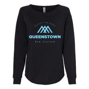 Queenstown Mountain Vacation Skiing New Zealand Womens California Wash Sweatshirt