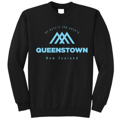 Queenstown Mountain Vacation Skiing New Zealand Tall Sweatshirt