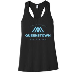 Queenstown Mountain Vacation Skiing New Zealand Women's Racerback Tank