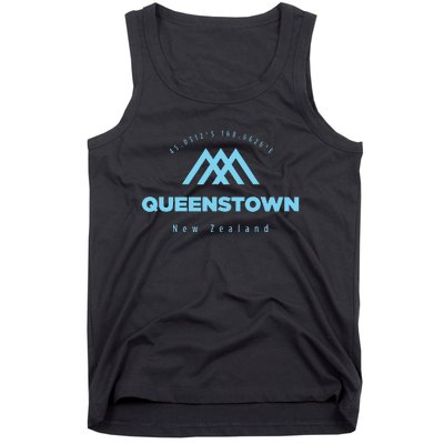 Queenstown Mountain Vacation Skiing New Zealand Tank Top