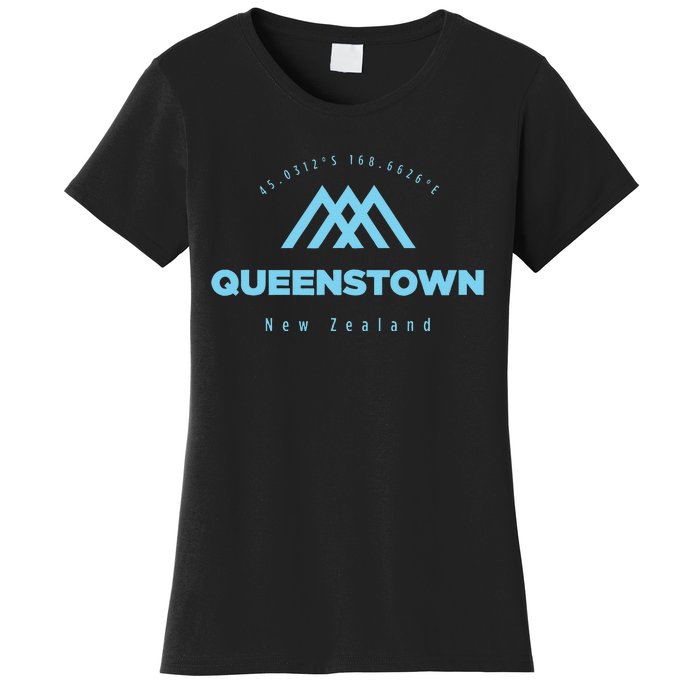 Queenstown Mountain Vacation Skiing New Zealand Women's T-Shirt