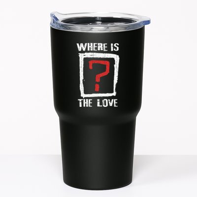 Question Mark Where Is The Love Tumbler