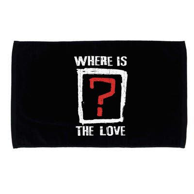 Question Mark Where Is The Love Microfiber Hand Towel