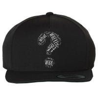 Question Mark Who What Where When Why How Punctuation Wool Snapback Cap