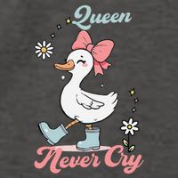 Queen Never Cry Funny Meme Goose Silly Sarcastic Women Vector Backpack