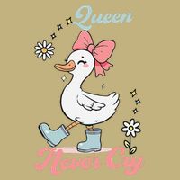 Queen Never Cry Funny Meme Goose Silly Sarcastic Women Cooling Performance Crew T-Shirt