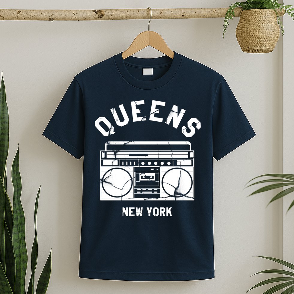 Queens NY Gifts New York NYC Boombox T-Shirt