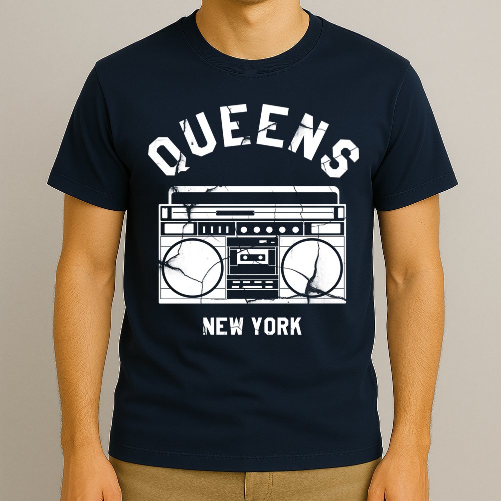 Queens NY Gifts New York NYC Boombox T-Shirt