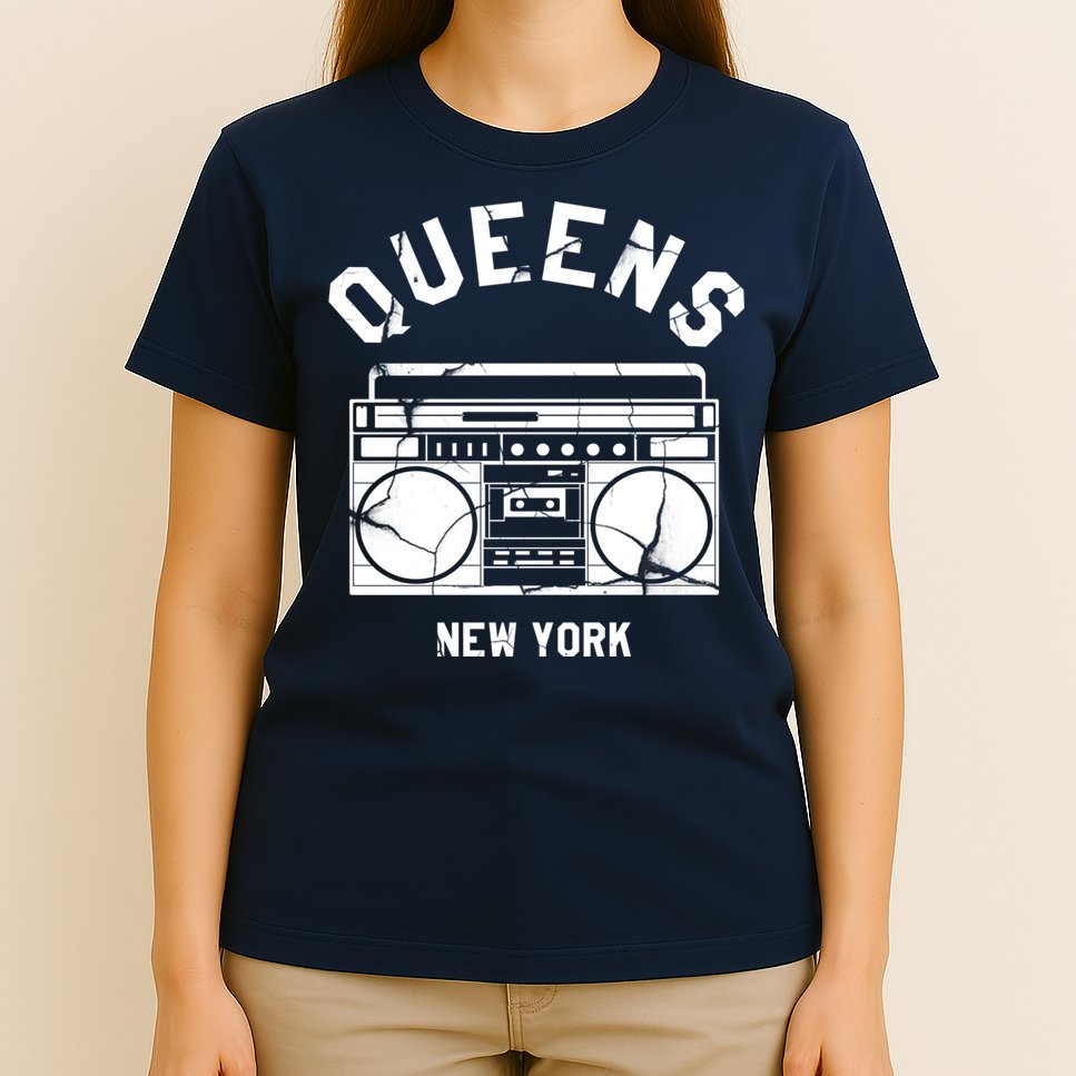 Queens NY Gifts New York NYC Boombox T-Shirt
