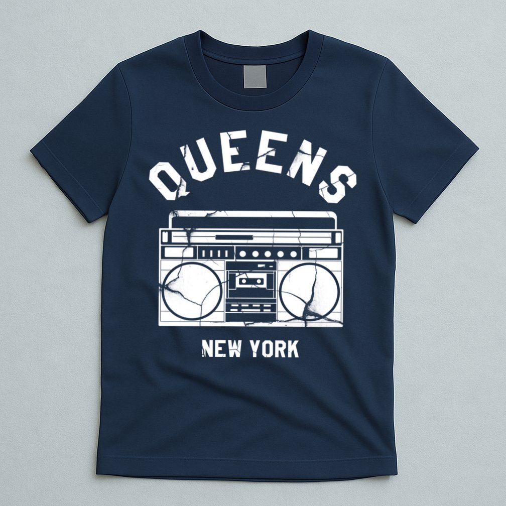 Queens NY Gifts New York NYC Boombox T-Shirt