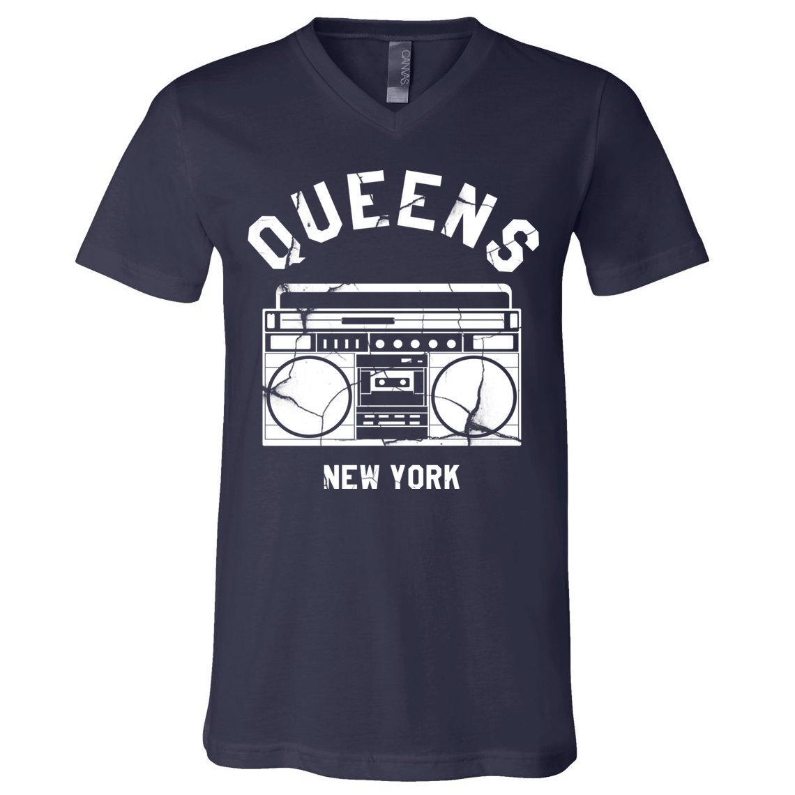 Queens NY Gifts New York NYC Boombox V-Neck T-Shirt