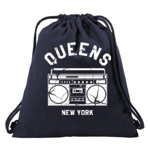 Queens NY Gifts New York NYC Boombox Drawstring Bag