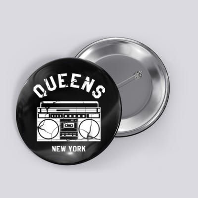 Queens Ny Gifts New York Nyc Boombox Button