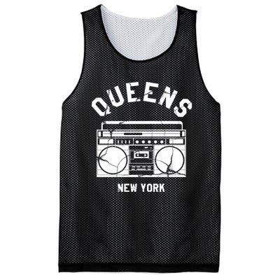 Queens Ny Gifts New York Nyc Boombox Mesh Reversible Basketball Jersey Tank