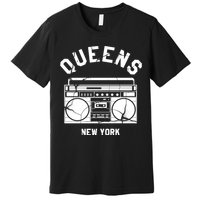 Queens Ny Gifts New York Nyc Boombox Premium T-Shirt