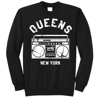 Queens Ny Gifts New York Nyc Boombox Tall Sweatshirt