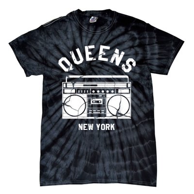 Queens Ny Gifts New York Nyc Boombox Tie-Dye T-Shirt