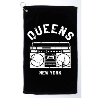 Queens Ny Gifts New York Nyc Boombox Platinum Collection Golf Towel