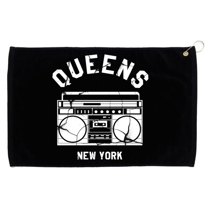 Queens Ny Gifts New York Nyc Boombox Grommeted Golf Towel