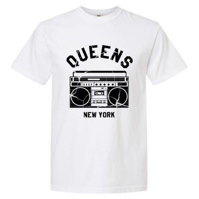 Queens Ny Gifts New York Nyc Boombox Garment-Dyed Heavyweight T-Shirt