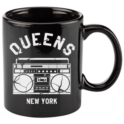 Queens Ny Gifts New York Nyc Boombox 11oz C Handle Ceramic Mug