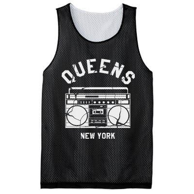 Queens Ny Gifts New York Nyc Boombox Mesh Reversible Basketball Jersey Tank