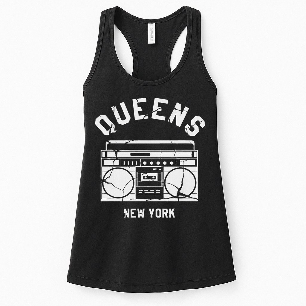 Queens Ny Gifts New York Nyc Boombox Womens Tank Top