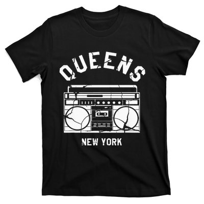 Queens Ny Gifts New York Nyc Boombox T-Shirt