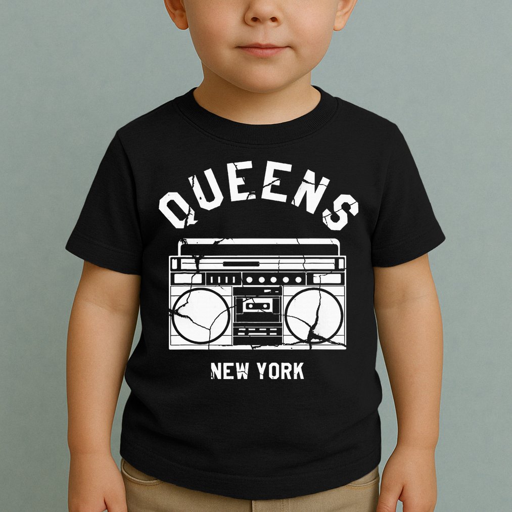 Queens Ny Gifts New York Nyc Boombox Toddler T-Shirt