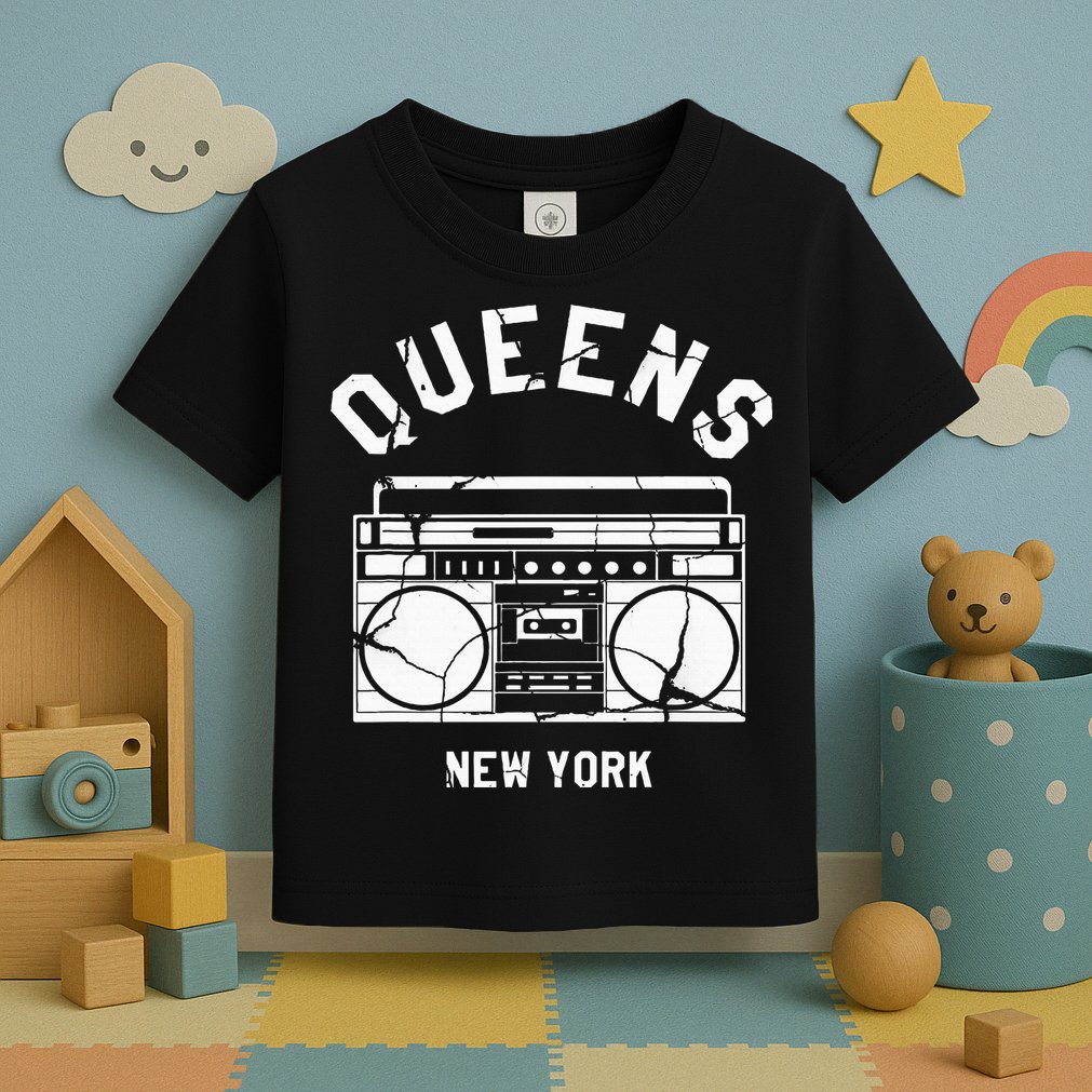 Queens Ny Gifts New York Nyc Boombox Toddler T-Shirt