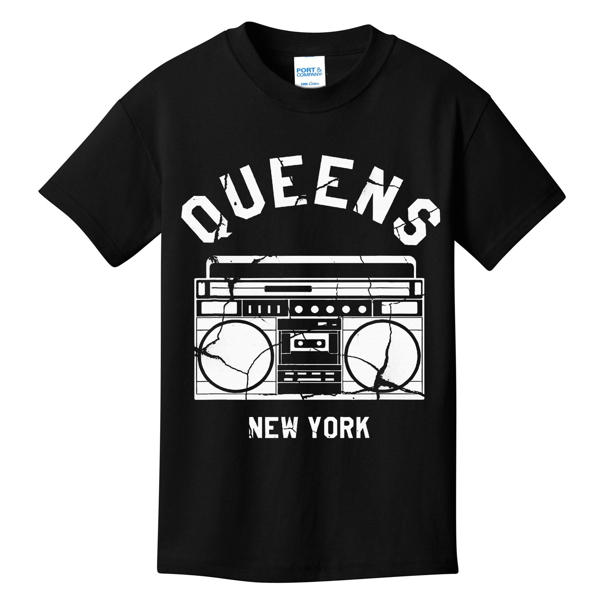 Queens Ny Gifts New York Nyc Boombox Kids T-Shirt