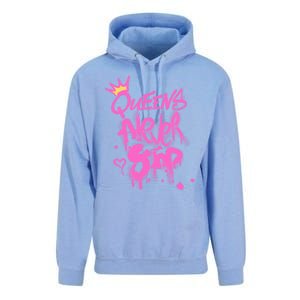 Queens Never Stop W.O.M.E.N.S Powerful G.I.R.L.S Graffiti Graphic Unisex Surf Hoodie