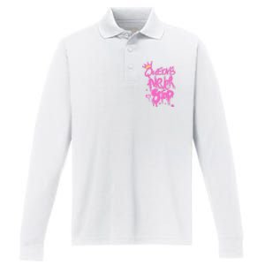 Queens Never Stop W.O.M.E.N.S Powerful G.I.R.L.S Graffiti Graphic Performance Long Sleeve Polo