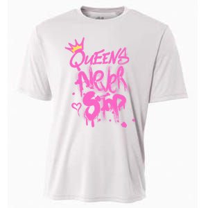 Queens Never Stop W.O.M.E.N.S Powerful G.I.R.L.S Graffiti Graphic Cooling Performance Crew T-Shirt