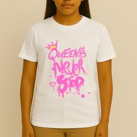 Queens Never Stop W.O.M.E.N.S Powerful G.I.R.L.S Graffiti Graphic T-Shirt