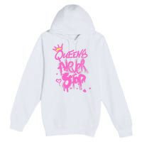 Queens Never Stop W.O.M.E.N.S Powerful G.I.R.L.S Graffiti Graphic Premium Pullover Hoodie