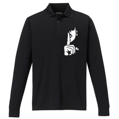 Quiet Nothing Saying Performance Long Sleeve Polo