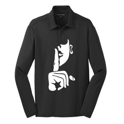 Quiet Nothing Saying Silk Touch Performance Long Sleeve Polo