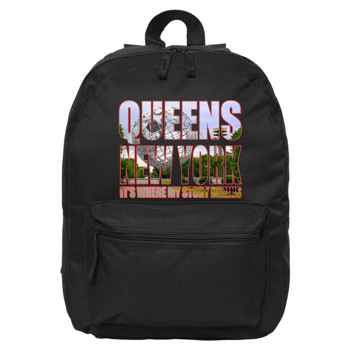 Queen New York It's Where My Story Begins 16 in Basic Backpack