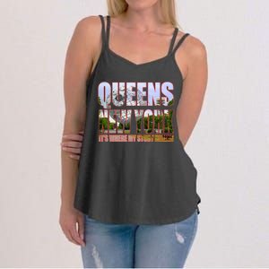 Queen New York It's Where My Story Begins Women's Strappy Tank