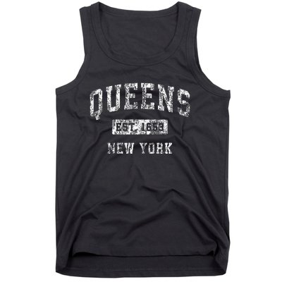 Queens New York Ny Vintage Established Tank Top