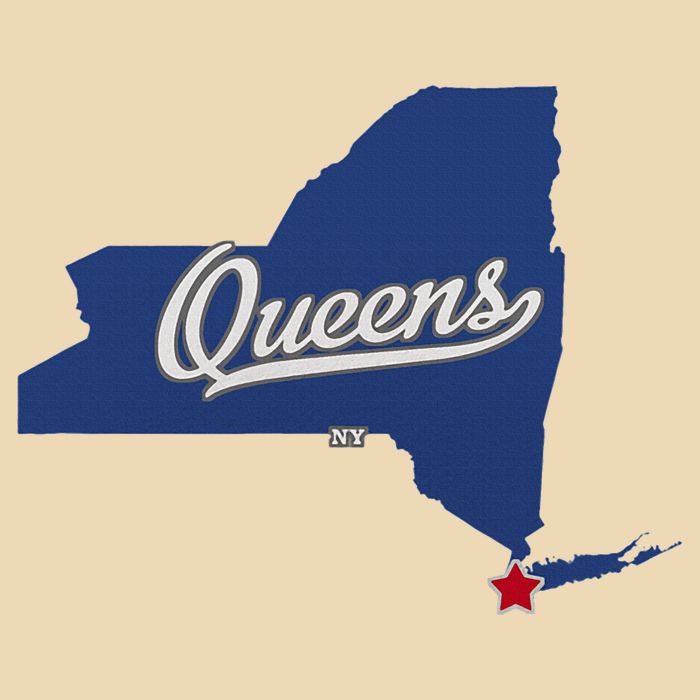 Queens New York Ny Map Drawstring Bag