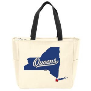 Queens New York Ny Map Zip Tote Bag