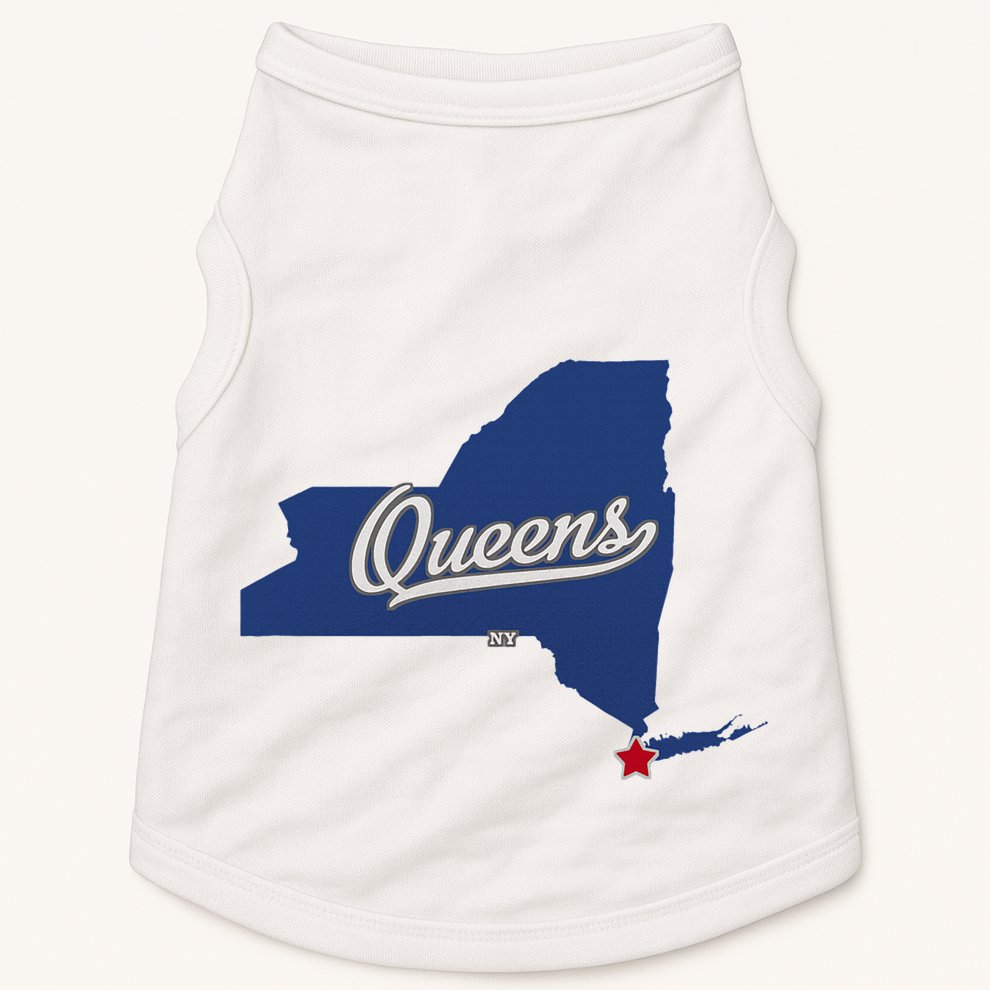 Queens New York Ny Map Doggie Tank