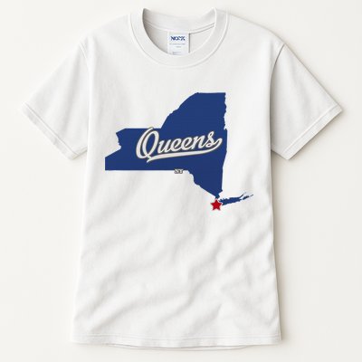 Queens New York Ny Map Tall T-Shirt