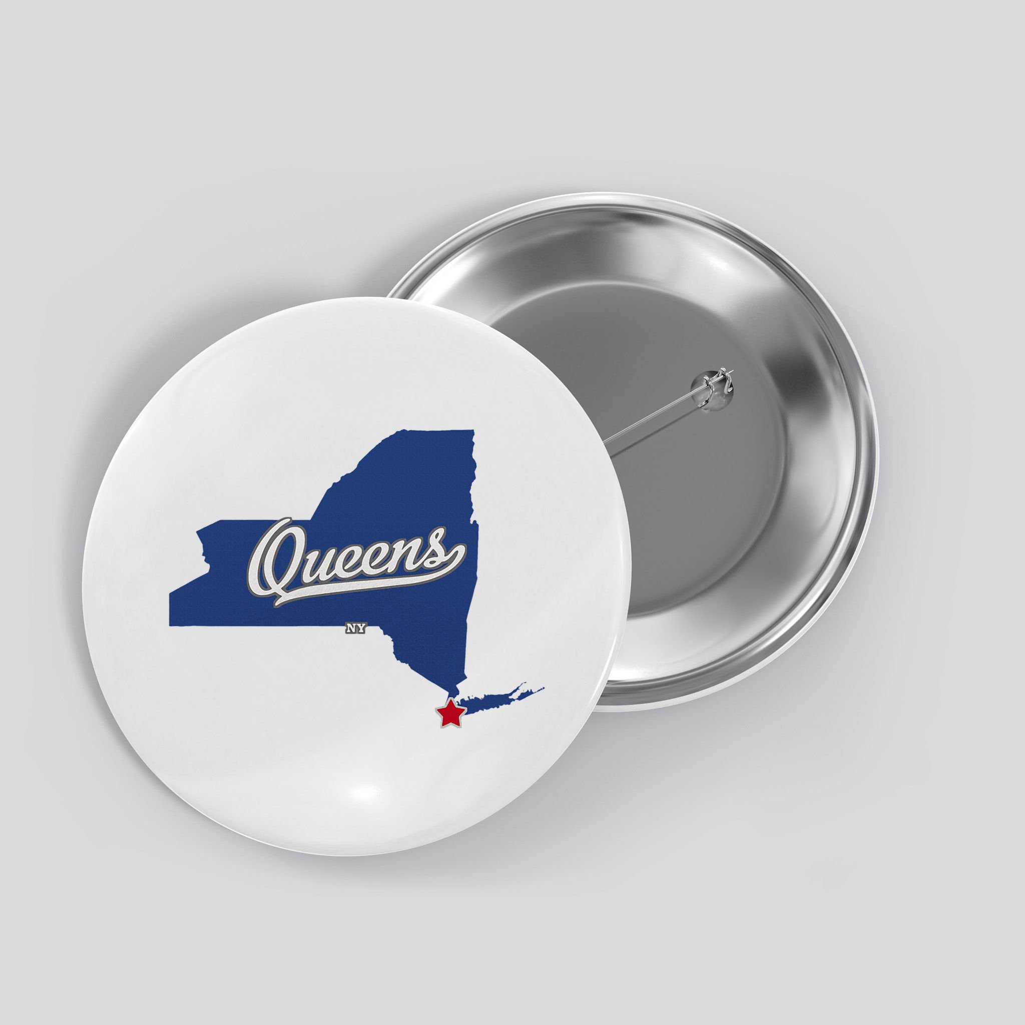 Queens New York Ny Map Button