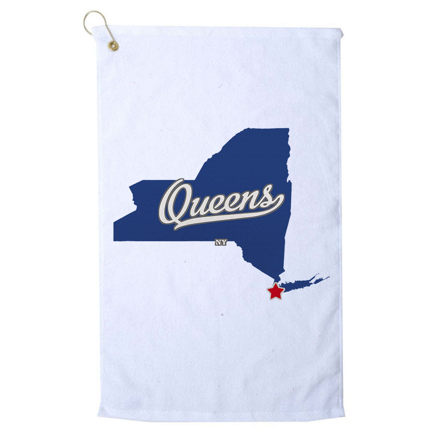 Queens New York Ny Map Golf Towel