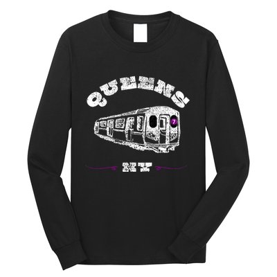 Queens New York 7 Train New York City Borough Nyc Long Sleeve Shirt